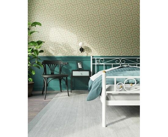 Кровать "Франческа" с изножьем (120х200/ноги металл/цвет Белый), изображение 2 | Интернет магазин мебели и декора LifeDekor