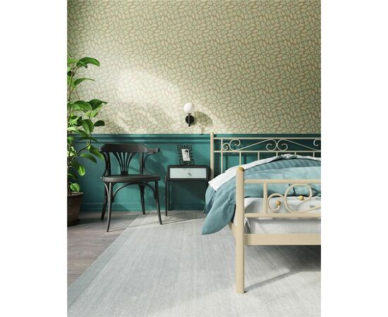 Кровать "Франческа" с изножьем (120х200/ноги металл/цвет Бежевый), изображение 2 | Интернет магазин мебели и декора LifeDekor