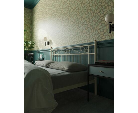 Кровать с изножьем Франческа  (160х200/ноги металл/цвет Бежевый), изображение 3 | Интернет магазин мебели и декора LifeDekor