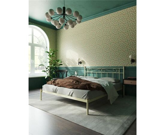 Кровать Франческа без изножья (160х200/ноги металл/цвет Бежевый), изображение 2 | Интернет магазин мебели и декора LifeDekor