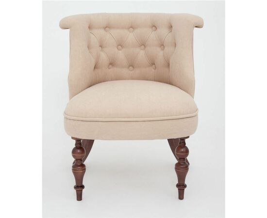 Кресло Бархат (темный тон / RS3 - бежевый) | Интернет магазин мебели и декора LifeDekor