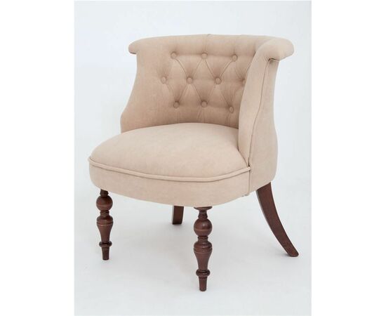 Кресло Бархат (темный тон / RS3 - бежевый), изображение 2 | Интернет магазин мебели и декора LifeDekor