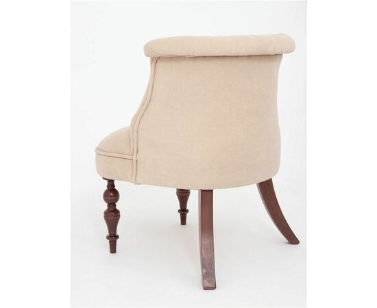 Кресло Бархат (темный тон / RS3 - бежевый), изображение 3 | Интернет магазин мебели и декора LifeDekor