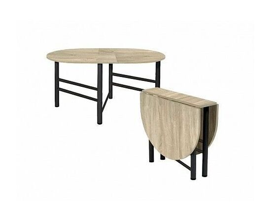 Стол-книжка Рим овал (дуб санома), изображение 3 | Интернет магазин мебели и декора LifeDekor