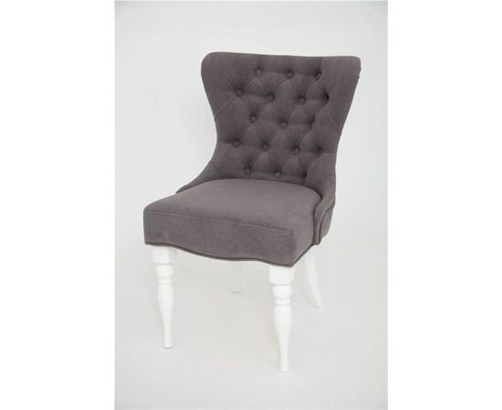 Кресло Вальс (эмаль белая / RS 15 - темно-серый) | Интернет магазин мебели и декора LifeDekor