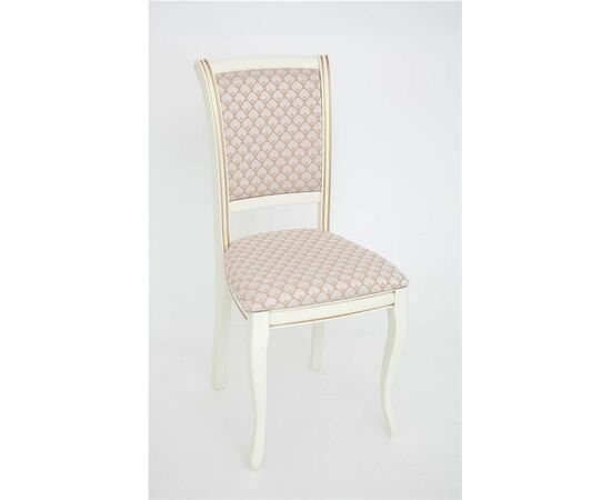 Стул Дионис (эмаль тон 11 + золот. патина/ткань Nota Gold) | Интернет магазин мебели и декора LifeDekor