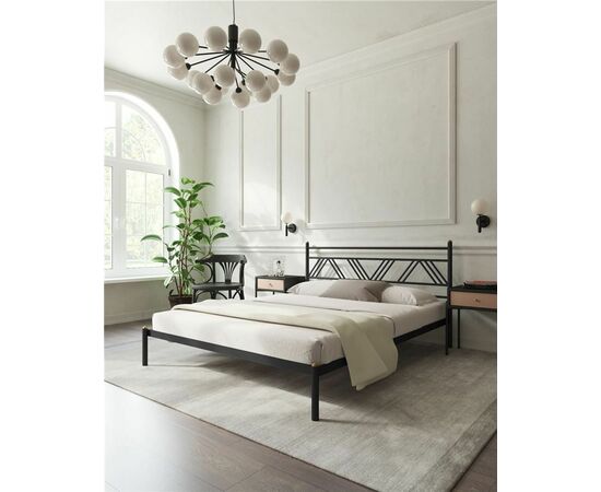 Кровать Монблан (140х200/ноги металл/цвет Черный) | Интернет магазин мебели и декора LifeDekor