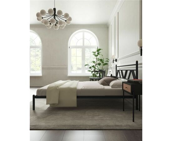 Кровать Монблан (140х200/ноги металл/цвет Черный), изображение 3 | Интернет магазин мебели и декора LifeDekor