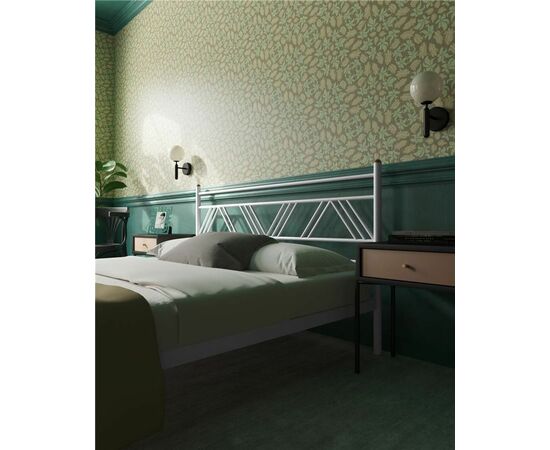 Кровать Монблан (160х200/ноги металл/цвет Белый), изображение 4 | Интернет магазин мебели и декора LifeDekor