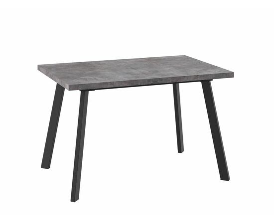 Стол Борг 120, дымчатая керамика/черный | Интернет магазин мебели и декора LifeDekor