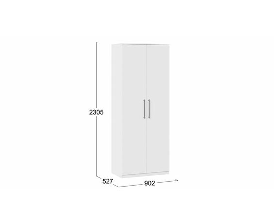 Шкаф для одежды «Агата» исп. 2, изображение 2 | Интернет магазин мебели и декора LifeDekor