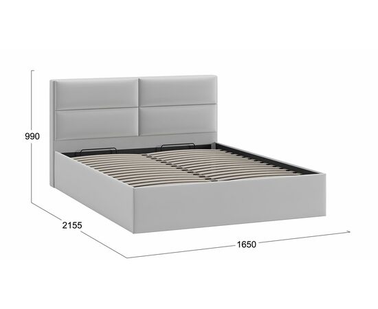 Кровать с ПМ «Глосс» Тип 1 (с подъемным механизмом) без заглушины, изображение 2 | Интернет магазин мебели и декора LifeDekor