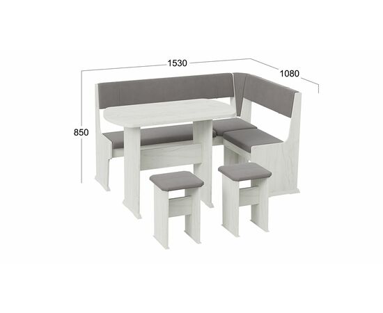 Кухонный уголок «Рио», изображение 2 | Интернет магазин мебели и декора LifeDekor