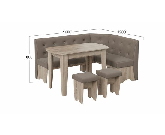 Кухонный уголок «Барселона», изображение 2 | Интернет магазин мебели и декора LifeDekor