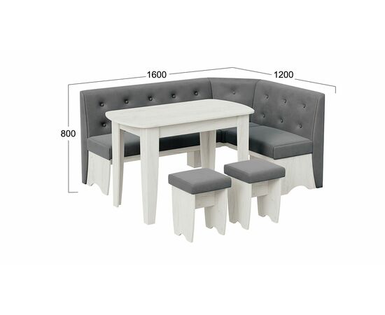 Кухонный уголок «Барселона», изображение 2 | Интернет магазин мебели и декора LifeDekor