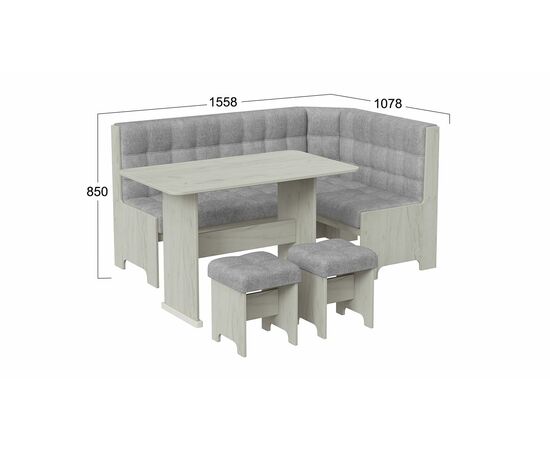 Кухонный уголок «Флорида», изображение 2 | Интернет магазин мебели и декора LifeDekor