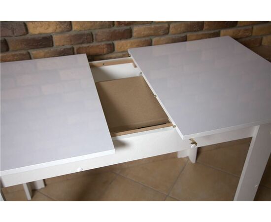 Стол Премьер раздвижной (угол 90/цвет белый), изображение 2 | Интернет магазин мебели и декора LifeDekor