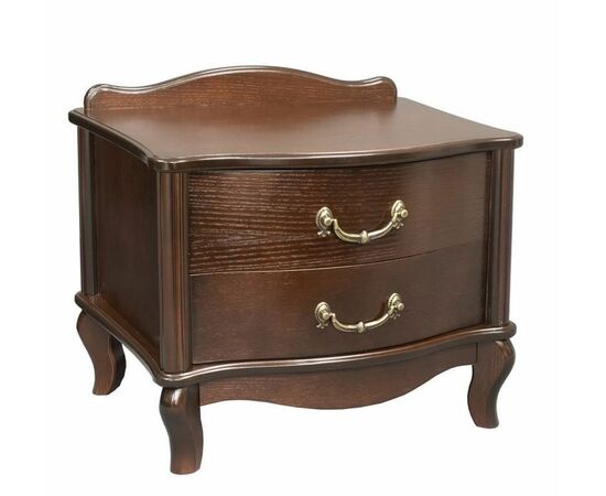 Тумбочка прикроватная "Джульетта" 2 ящ. (орех) Вис | Интернет магазин мебели и декора LifeDekor