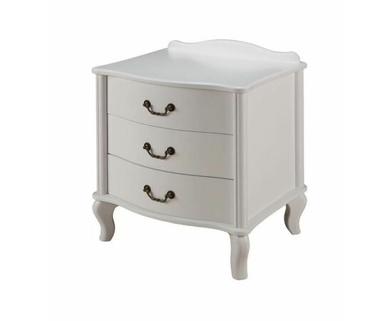 Тумбочка прикроватная "Джульетта" 3 ящ. (молочный дуб) Вис | Интернет магазин мебели и декора LifeDekor