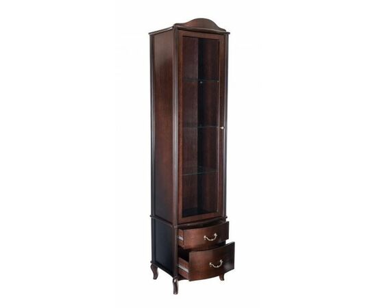 Шкаф- витрина "Джульетта" (орех) Вис, изображение 2 | Интернет магазин мебели и декора LifeDekor