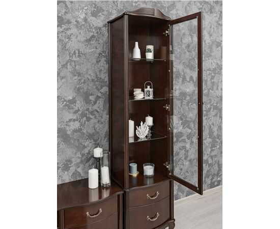 Шкаф- витрина "Джульетта" (орех) Вис, изображение 3 | Интернет магазин мебели и декора LifeDekor