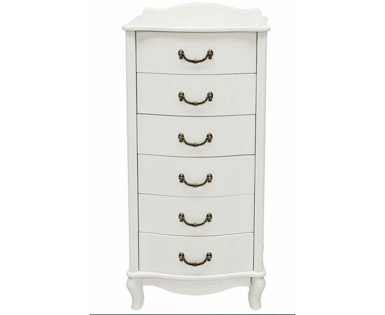 Комод "Джульетта" узкий 6 ящ. (молочный дуб) Вис, изображение 2 | Интернет магазин мебели и декора LifeDekor