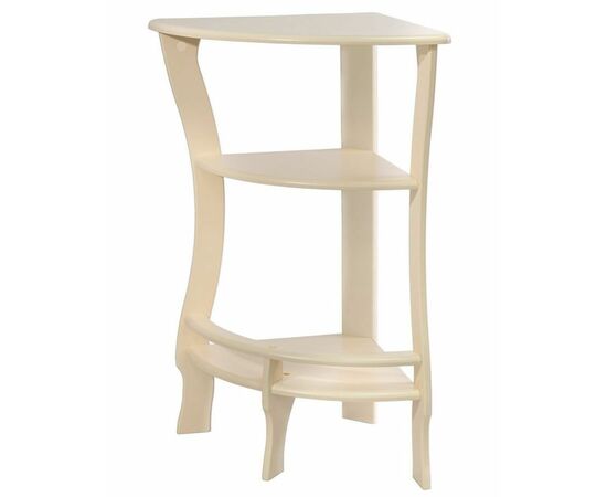 Этажерка угловая "Грейс" (дуб шампань ) Вис, изображение 2 | Интернет магазин мебели и декора LifeDekor