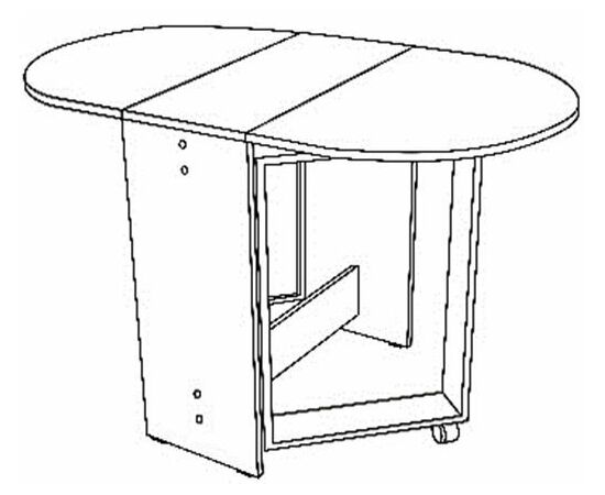 Стол Книжка (Венге) ЛДСП | Интернет магазин мебели и декора LifeDekor