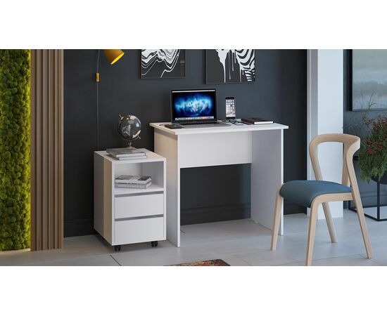 Стол с тумбой выкатной тип 14 (800) | Интернет магазин мебели и декора LifeDekor