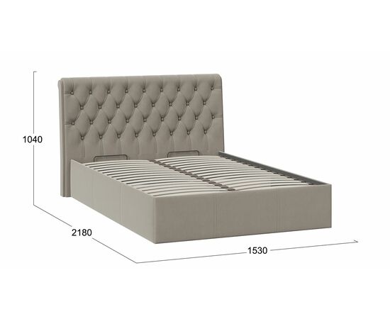 Кровать с ПМ «Скарлет» Тип 1 (с подъемным механизмом) без заглушины, изображение 2 | Интернет магазин мебели и декора LifeDekor