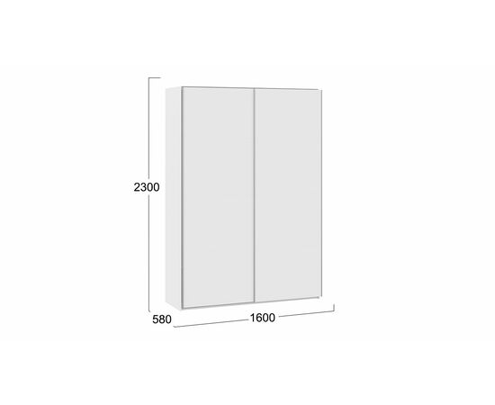 Шкаф-купе 2-х дверный «Траст», изображение 2 | Интернет магазин мебели и декора LifeDekor