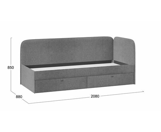 Кровать «Молли» с мягкой обивкой тип 1, изображение 2 | Интернет магазин мебели и декора LifeDekor
