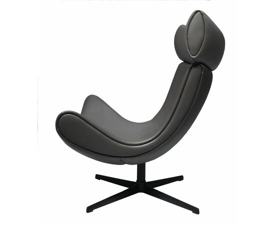 Кресло TORO серый, экокожа, изображение 4 | Интернет магазин мебели и декора LifeDekor