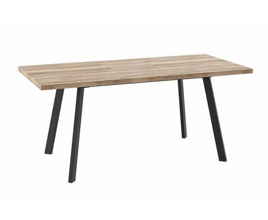 Стол раздвижной БОРГ-140(180)х85  Дуб каньон/Чёрный, изображение 2 | Интернет магазин мебели и декора LifeDekor