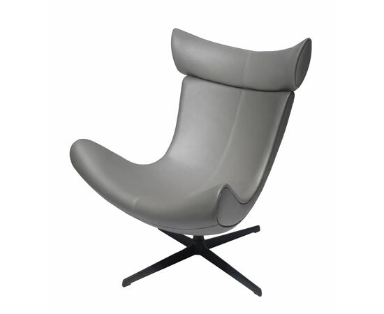 Кресло TORO серый, экокожа, изображение 3 | Интернет магазин мебели и декора LifeDekor