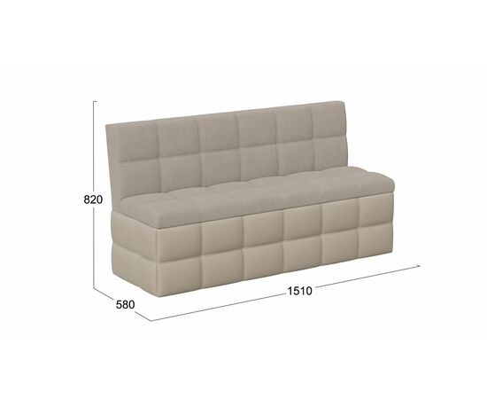 Скамья прямая «Домино» Исп. 2, изображение 2 | Интернет магазин мебели и декора LifeDekor