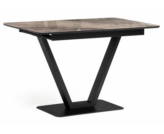 Стол стеклянный Бугун 120х80х77 каталония / черный | Интернет магазин мебели и декора LifeDekor