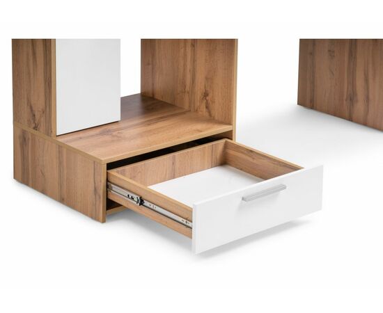 Стол Лайт 03.243 дуб золотой (craft) / белый премиум, изображение 6 | Интернет магазин мебели и декора LifeDekor