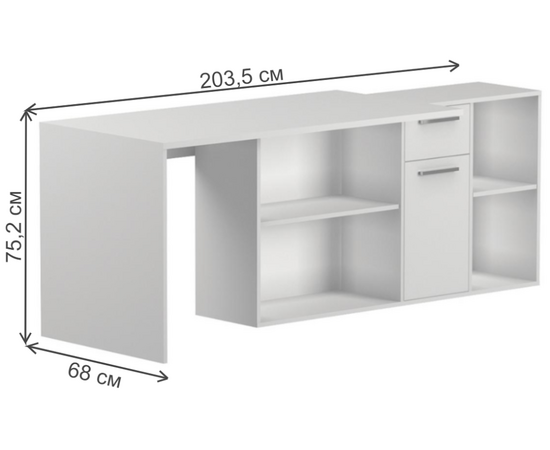 Стол Лайт 03.245F белый гладкий 101, изображение 3 | Интернет магазин мебели и декора LifeDekor