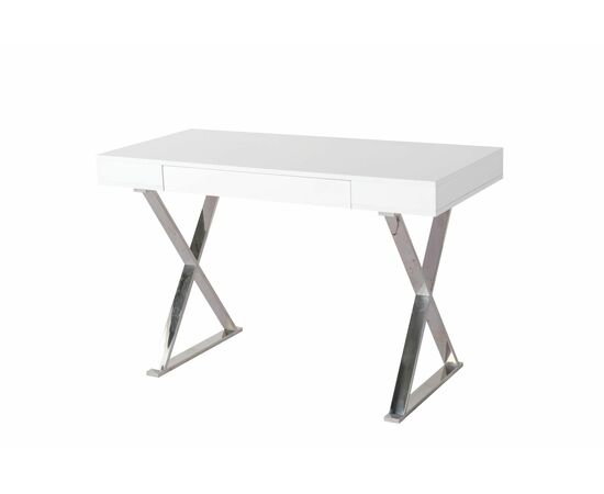 Стол-консоль Рокки MJ-001, 120х55х76 см, белый, серебро | Интернет магазин мебели и декора LifeDekor