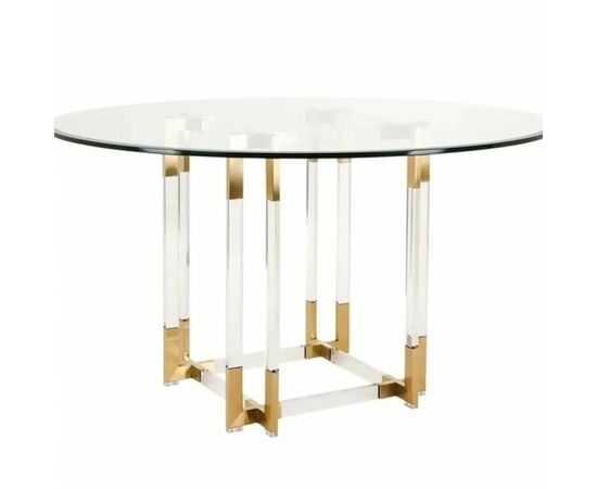 Стол обеденный Никсон MH-07DT, прозрачный | Интернет магазин мебели и декора LifeDekor