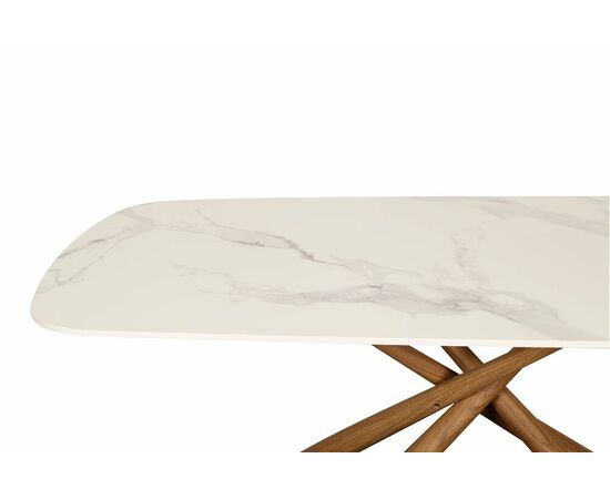 Стол обеденный Неаполь160 TW-1162-T-1,160x90x76 см, белый мрамор, изображение 4 | Интернет магазин мебели и декора LifeDekor