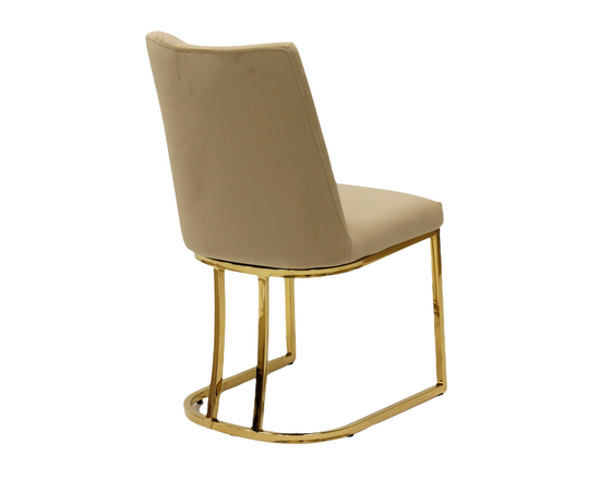 Стул обеденный Пресли DX-2055-1, 46х47х88, бежевый, золото, изображение 2 | Интернет магазин мебели и декора LifeDekor