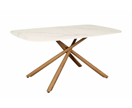 Стол обеденный Неаполь160 TW-1162-T-1,160x90x76 см, белый мрамор, изображение 5 | Интернет магазин мебели и декора LifeDekor