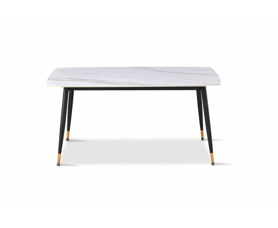 Стол обеденный Рио DT-2849, 160х80х75 см, белый мрамор, изображение 4 | Интернет магазин мебели и декора LifeDekor