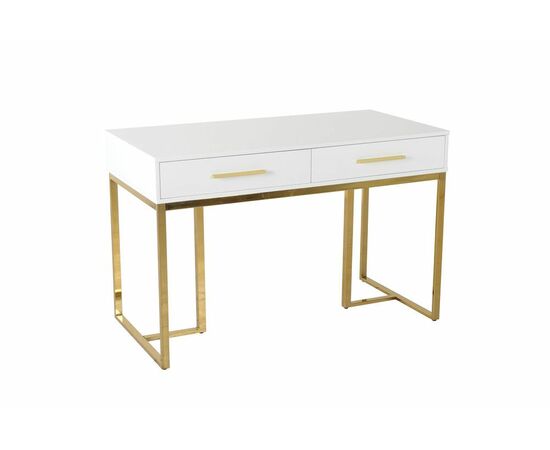 Стол-консоль Армада F-1543, 120х60х78 см, белый, золото, изображение 2 | Интернет магазин мебели и декора LifeDekor