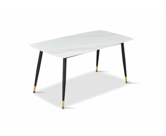 Стол обеденный Рио DT-2849, 160х80х75 см, белый мрамор, изображение 3 | Интернет магазин мебели и декора LifeDekor