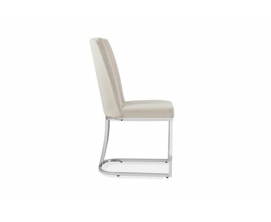 Стул обеденный Пресли DC-3024, 46х47х88, бежевый, хром, изображение 3 | Интернет магазин мебели и декора LifeDekor