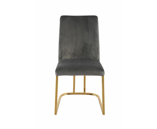 Стул обеденный Пресли DX-2055-1.1, 46х47х88, серый, золото, изображение 3 | Интернет магазин мебели и декора LifeDekor