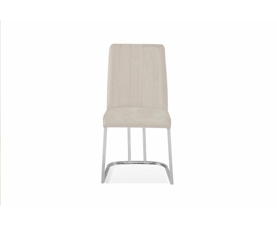 Стул обеденный Пресли DC-3024, 46х47х88, бежевый, хром | Интернет магазин мебели и декора LifeDekor